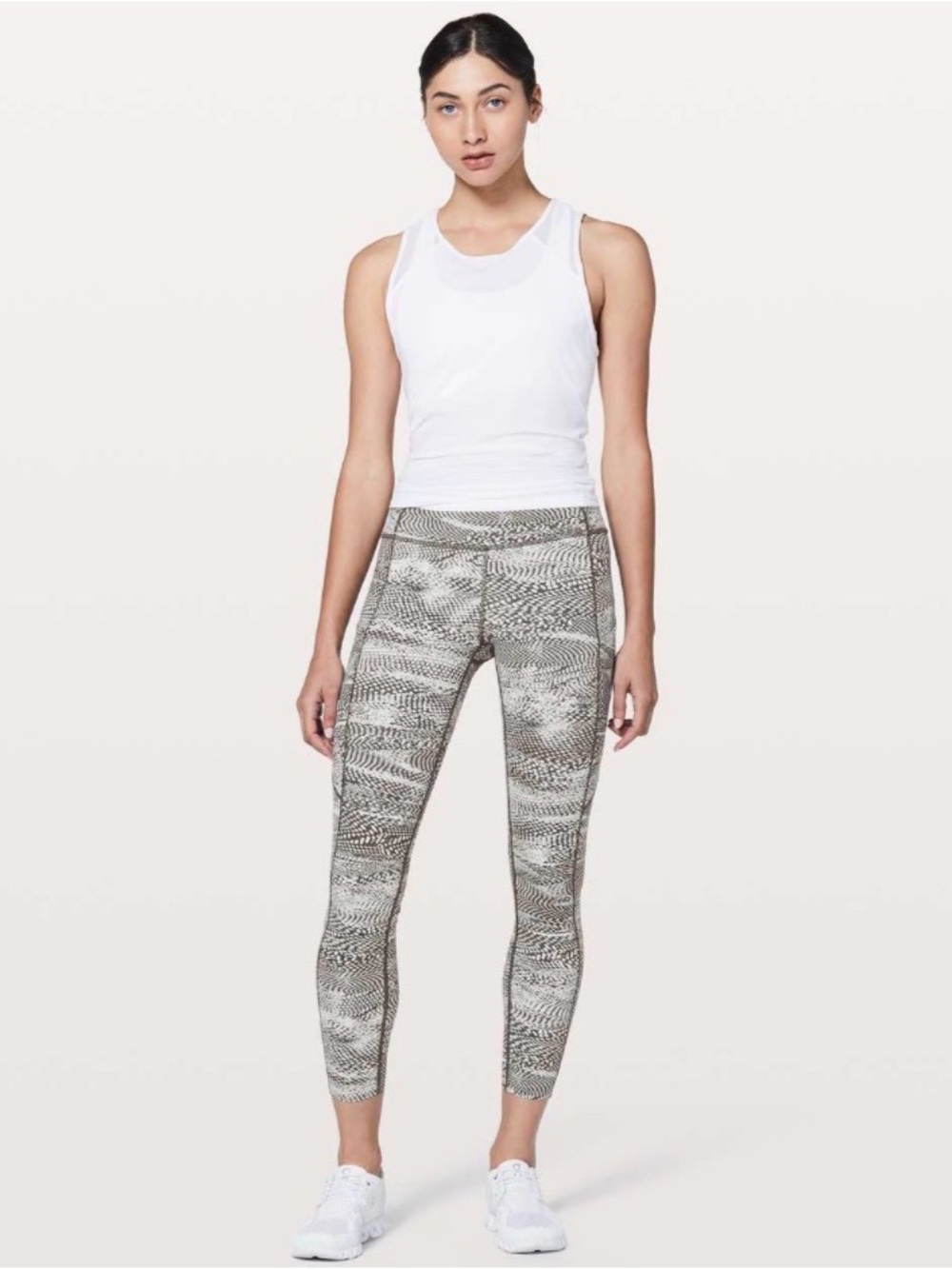93) LULULEMON Fast & Free 7/8 Tight II 25” in Swerve Vapor Metal Grey